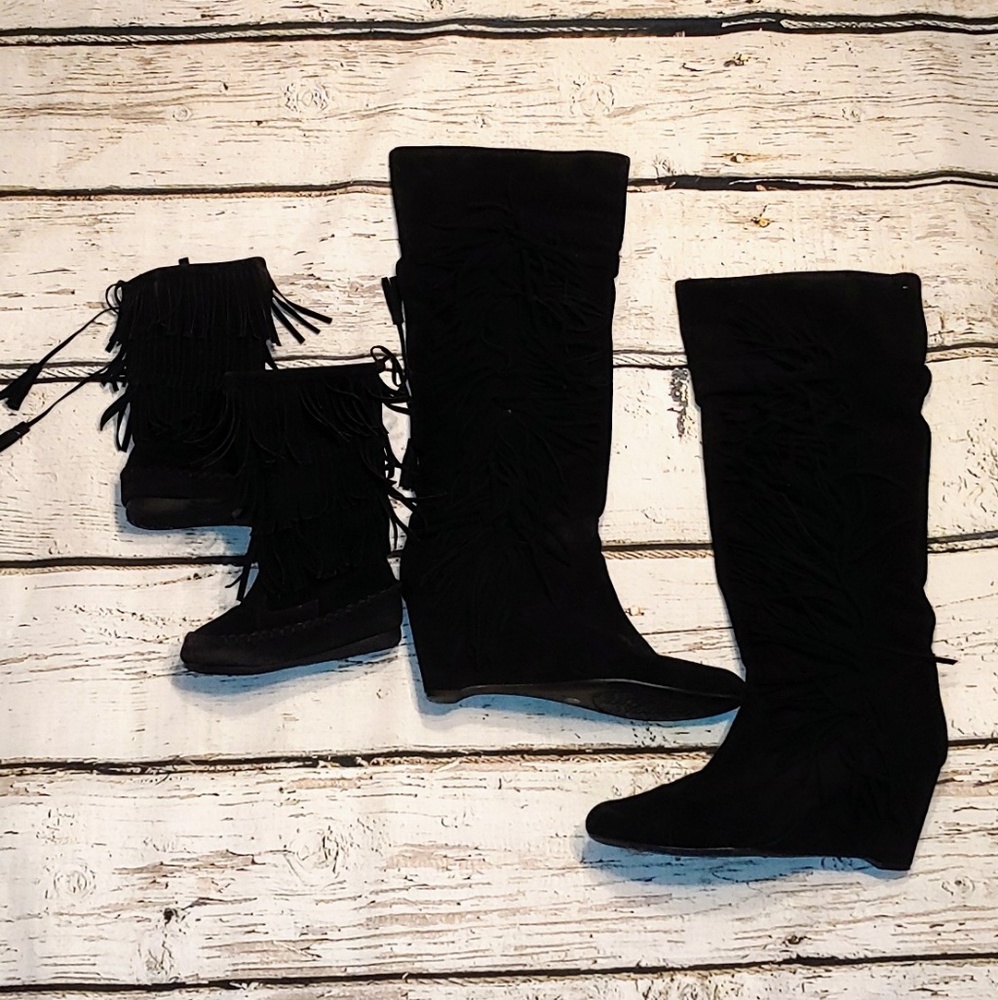 Mommy&Me Tassel Boot Bundle. 9.5 Womens/7 Toddler